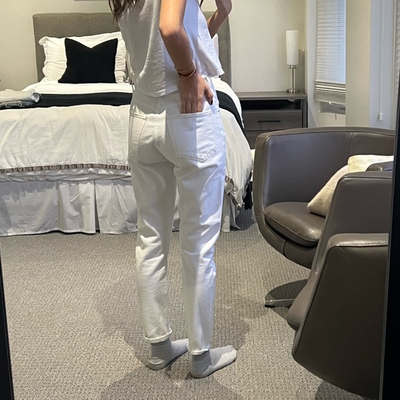 White Agolde distressed mom jeans - Picture 7 of 7